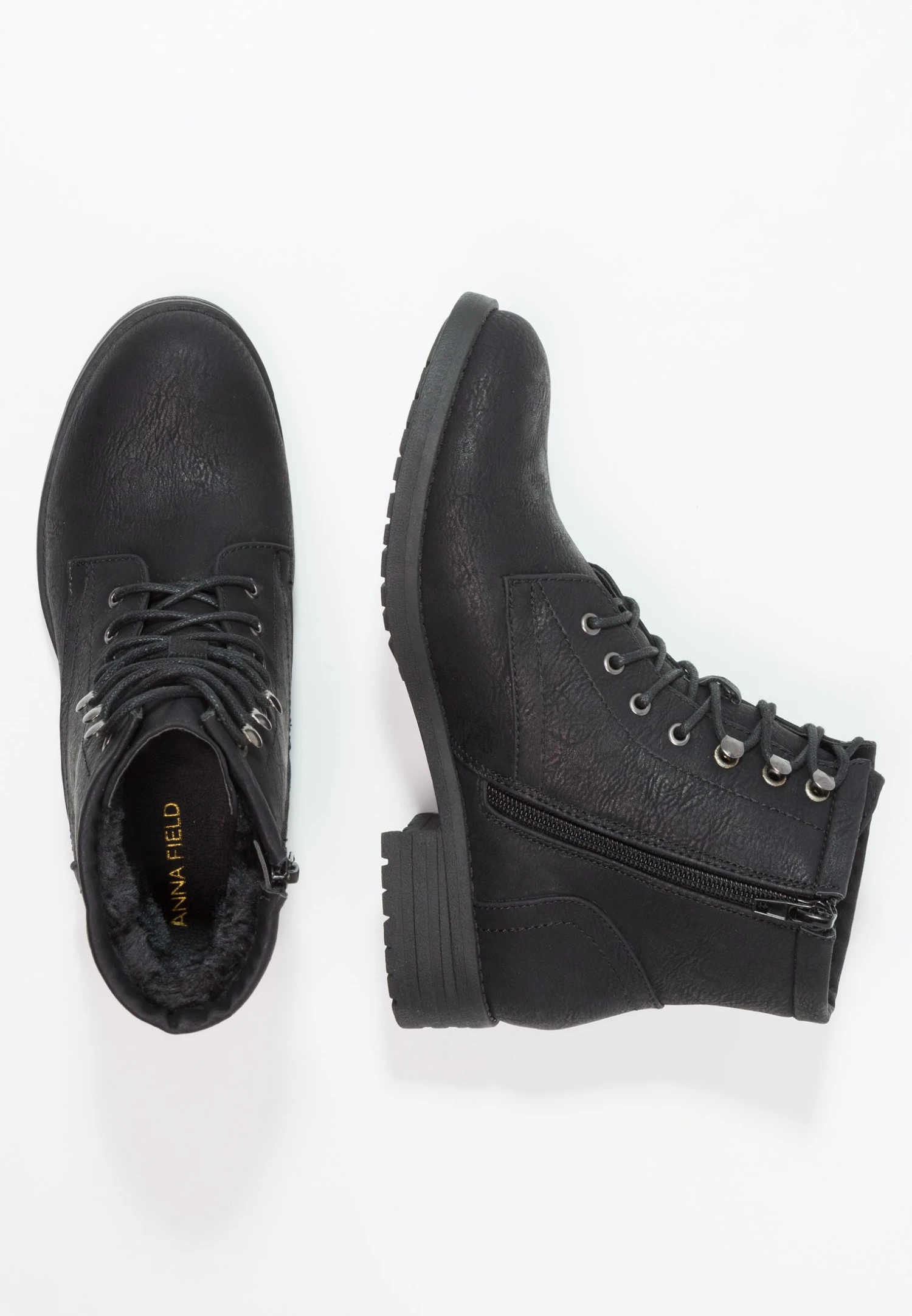 Anna Field Winter Boot - Stivaletti Stringati - Black 5 Anna Field Winter Boot - Stivaletti Stringati - Black - immagine 3